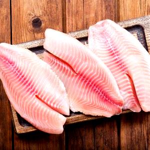 Quantas calorias em 1 Porção Peixe água salgada salmão sem pele fresco cru?