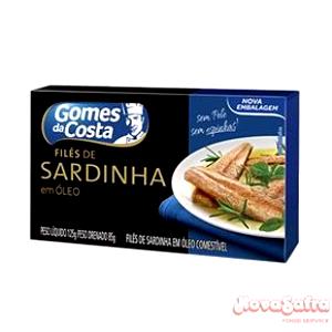 Quantas calorias em 1 Porção Peixe água salgada sardinha filé conserva em óleo?