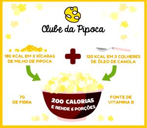 Quantas calorias em 1 Porção Pipoca light?