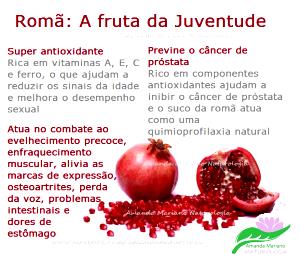 Quantas calorias em 1 Porção Romã in natura?