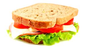 Quantas calorias em 1 Porção Sanduíche pão forma integral com peito de peru defumado queijo muçarela e maionese?