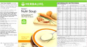 Quantas calorias em 1 Portion + 250ml leite semidesnatado (26 g) Nutri Soup?