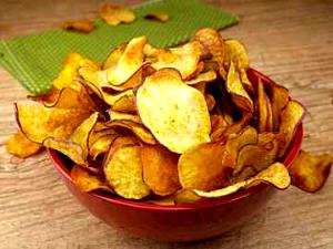 Quantas calorias em 1 Porçoes Batata Doce Chips Sem Oleo?