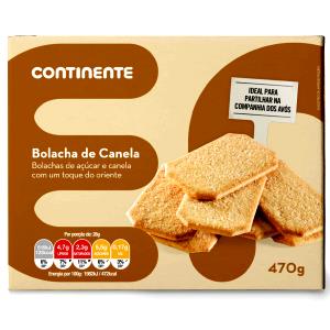 Quantas calorias em 1 Porçoes Bolacha Com Canela?