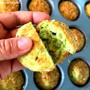 Quantas calorias em 1 Porçoes Bolinho De Abobrinha İntegral?