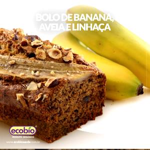 Quantas calorias em 1 Porçoes Bolo De Banana Aveia E Linhaça Josi?