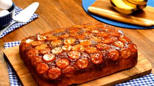 Quantas calorias em 1 Porçoes Bolo De Banana Caramelizado (Projetoeucainareal)?