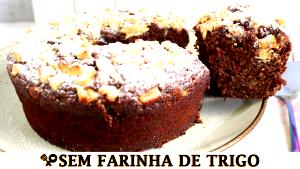 Quantas calorias em 1 Porçoes Bolo De Banana Com Chocholate - Sem Farinha?