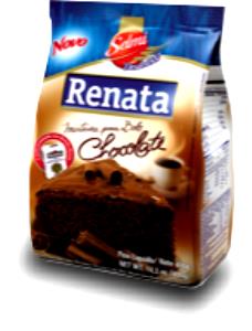 Quantas calorias em 1 Porçoes Bolo De Chocolate Pronto RENATA?