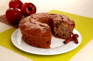 Quantas calorias em 1 Porçoes Bolo De Maça Com Canela SEM GLÚTEN?