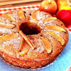 Quantas calorias em 1 Porçoes Bolo De Maça Com Canela?