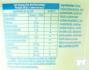 Quantas calorias em 1 Porçoes Brigadeiro Light De Creme De Ricota?