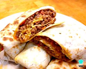 Quantas calorias em 1 Porçoes Burrito Mexicano De Carne?