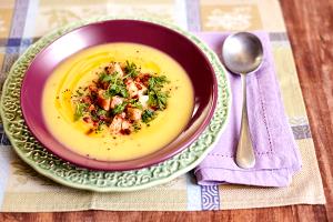 Quantas calorias em 1 Porçoes Caldo De Batata Baroa?