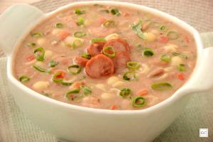 Quantas calorias em 1 Porçoes Caldo De Feijão Cremoso Com Ervas?