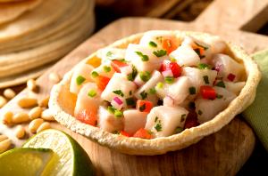 Quantas calorias em 1 Porçoes Cevichi?