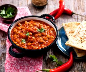 Quantas calorias em 1 Porçoes Chana Masala?