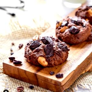Quantas calorias em 1 Porçoes Cookie Amendoim Com Chocolate?