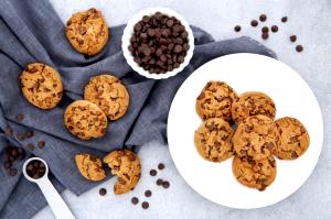 Quantas calorias em 1 Porçoes Cookies Funcionais De Chocolate?