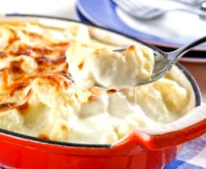 Quantas calorias em 1 Porçoes Couve Flor Gratinada Ao Creme De Cenoura?