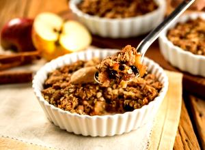 Quantas calorias em 1 Porçoes Crumble De Maçã?