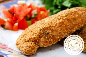 Quantas calorias em 1 Porçoes File De Frango A Milanesa No Forno?