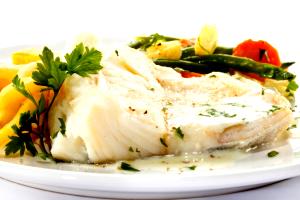 Quantas calorias em 1 Porçoes Filé De Pescada Cozido?