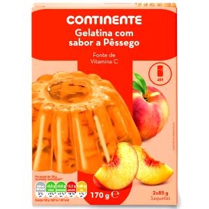 Quantas calorias em 1 Porçoes Gelatina De Pessego?