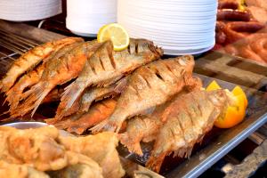 Quantas calorias em 1 Porçoes Gurjão De Peixe?