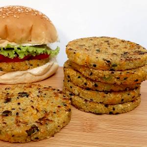 Quantas calorias em 1 Porçoes Hamburguer De Quinoa?