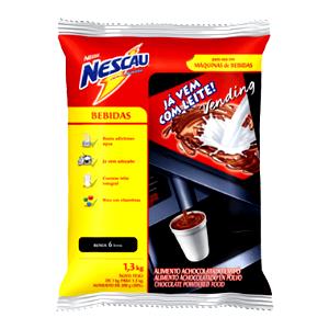 Quantas calorias em 1 Porçoes Leite Desnatado Com Nescau?