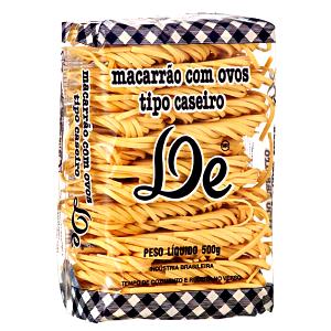 Quantas calorias em 1 Porçoes Macarrão Caseiro C/ Ovos?