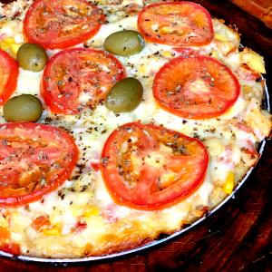 Quantas calorias em 1 Porçoes Massa De Pizza Low Carb?