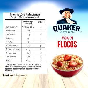 Quantas calorias em 1 Porçoes Mingau De Aveia Quaker?