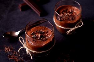 Quantas calorias em 1 Porçoes Mousse De Chocolate Fit?