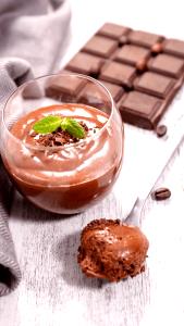 Quantas calorias em 1 Porçoes Mousse De Chocolate Mais Que Saudável?