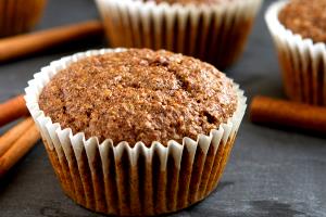 Quantas calorias em 1 Porçoes Muffin De Farinha De Linhaça Dourada Rápido De Microondas?