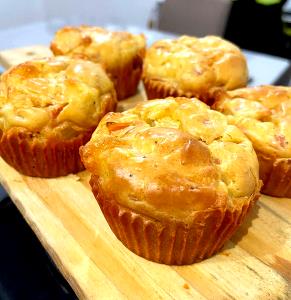 Quantas calorias em 1 Porçoes Muffin Salgado?