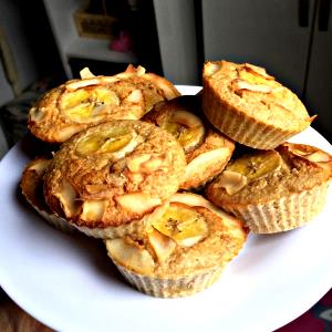 Quantas calorias em 1 Porçoes Muffins De Banana E Fibra De Trigo?