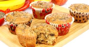 Quantas calorias em 1 Porçoes Muffins De Banana E Maçã?