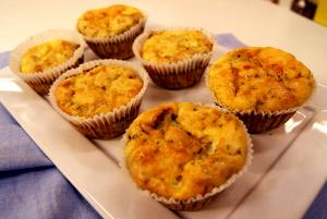 Quantas calorias em 1 Porçoes Muffins De Legumes E Frango?