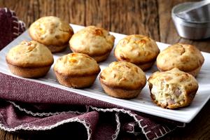 Quantas calorias em 1 Porçoes Muffins De Peito De Peru E Queijo Branco?