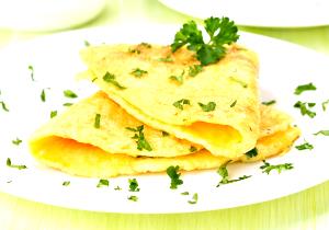 Quantas calorias em 1 Porçoes Omelete Com Clara De Ovo?