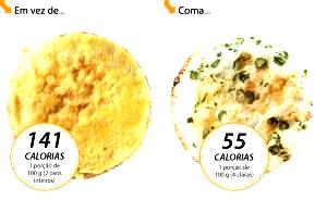 Quantas calorias em 1 Porçoes Omelete De Claras?