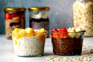 Quantas calorias em 1 Porçoes Overnight Oats Da Lena?