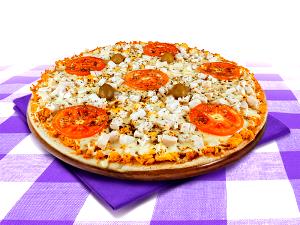 Quantas calorias em 1 Porçoes Pizza De Mussarela Presunto,Milho Palmito E Frango?