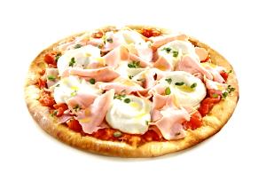 Quantas calorias em 1 Porçoes Pizza De Peito De Peru Caseira?