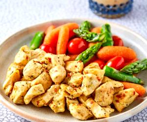 Quantas calorias em 1 Porçoes Pollo Con Verduras?