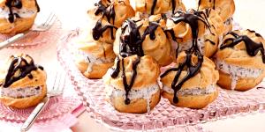 Quantas calorias em 1 Porçoes Profiterole (Massa Básica)?