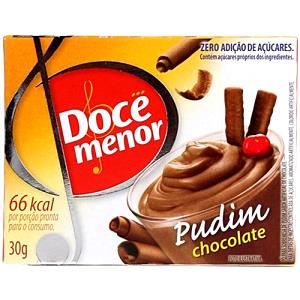 Quantas calorias em 1 Porçoes Pudim Chocolate Doce Menor?